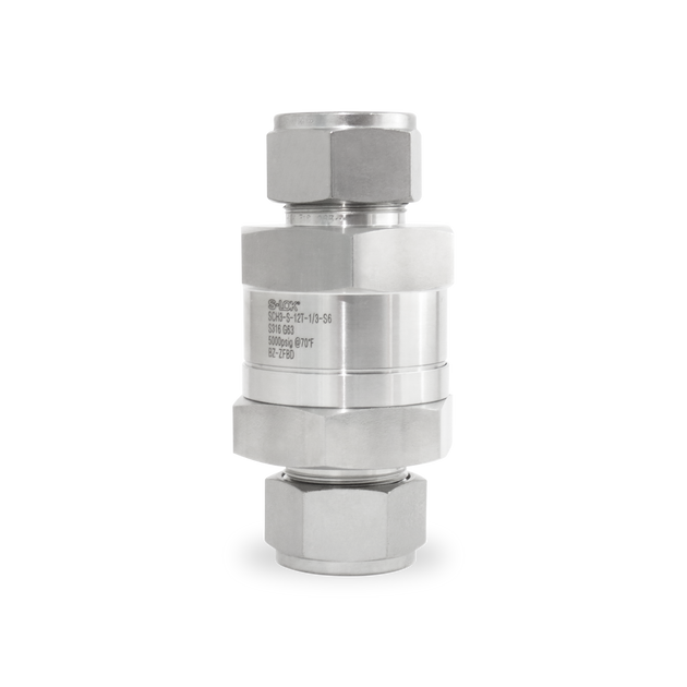 SCH3-S-12T-1/3-S6 Válvula Check 3/4" OD (Craking 1/3 psi) A. Inox S316 (5000 psi)
