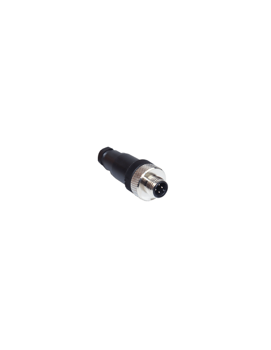 CSM12-4-M-T-D Conector Recto M12, 4 Pines, Tipo D