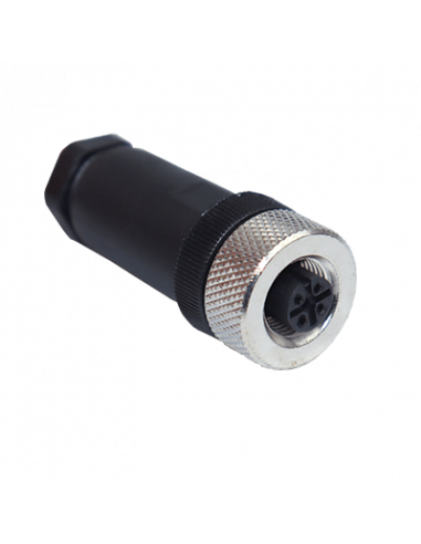 CSM12-4-F-PG9-T Conector Recto M12, 4 Pines