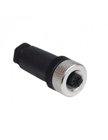CSM12-5-F-PG9-T Conector Recto M12, 5 Pines