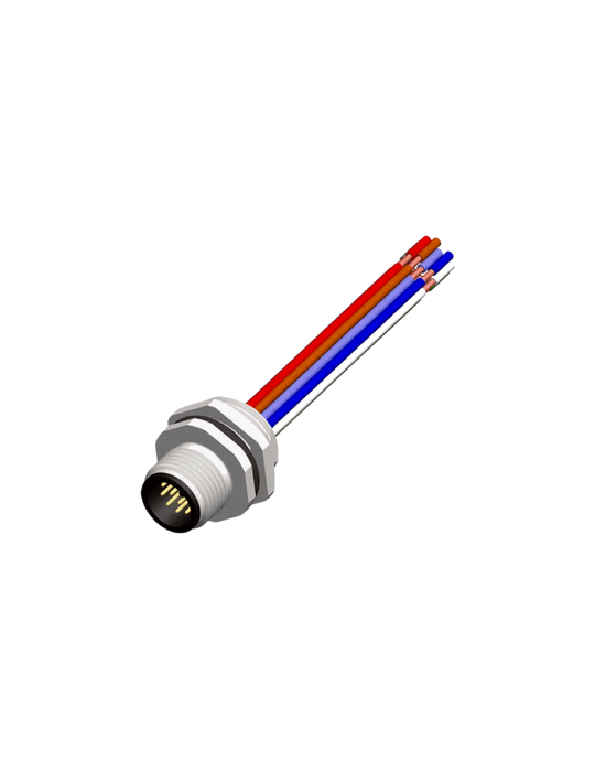 CPM12-FPBR12-P5 Conector M12, 12 Pines, Montaje Frontal