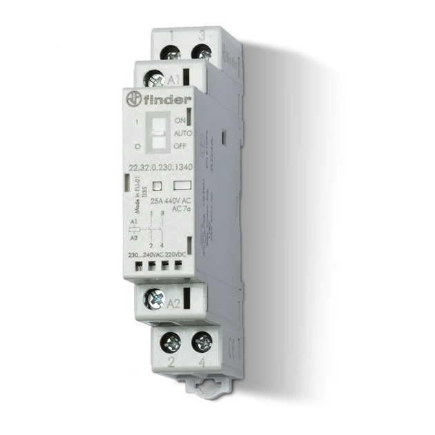 23528 223201204340 - 22.32.0.120.4340 Contactor Modular (120 VAC/DC) 2NA 25A AgSnO2