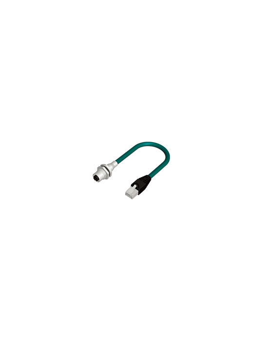 CDFRJ45R0.58-PUR Cable con Conector Montaje en Panel y RJ45, 8 Polos, PUR