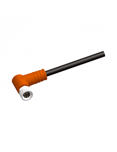 KF90C24P-M8 Cable con Conector Codo M8, PVC
