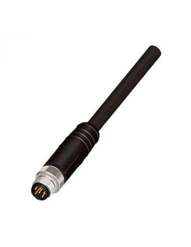KMDM86-2M Cable con Conector Recto M8, PVC
