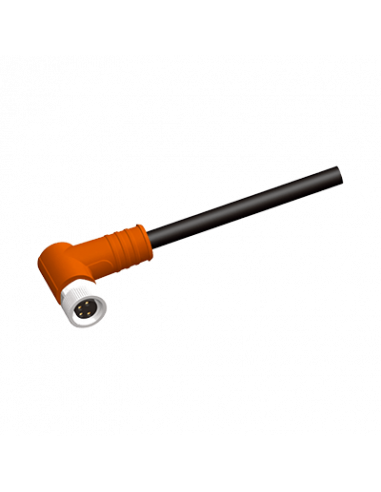 KF90C54P-M8 Cable con Conector Codo M8, PVC