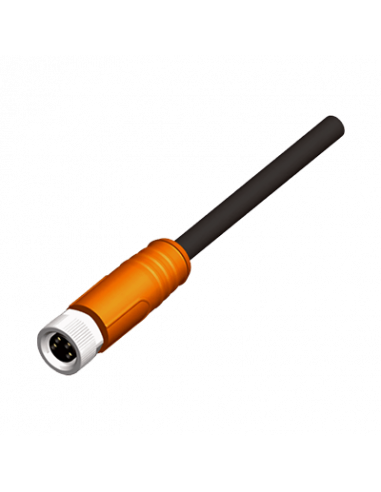 KFDC54P-M8 Cable con Conector Recto M8, PVC