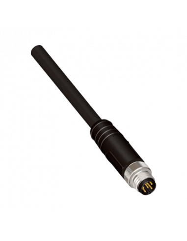 KMDM86-5M Cable con Conector Recto M8, PVC