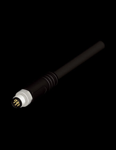 KMDM88-5M Cable con Conector Recto M8, PVC