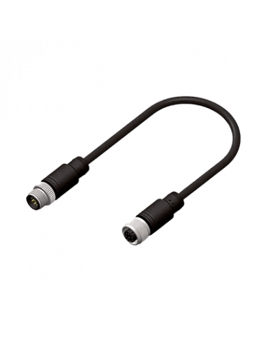 CDFM1258 Cable con 2 Conectores M12, PVC