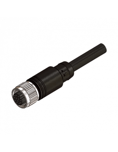 KFDC512-PUR Cable con Conector Recto M12, PUR