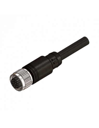 KFDC512 Cable con Conector Recto M12, PVC