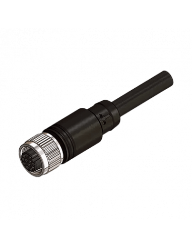 KFDC212 Cable con Conector Recto M12, PVC