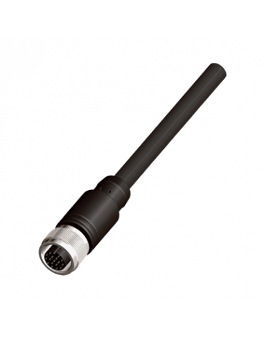 KFDC517 Cable con Conector Recto M12, PVC