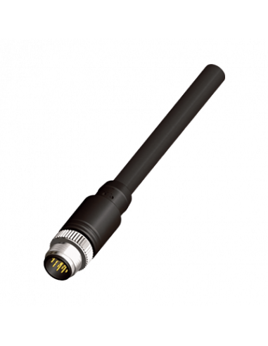 KMDC517 Cable con Conector Recto M12, PVC