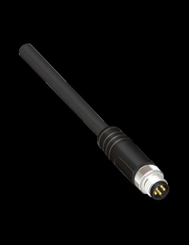 KMDM85-2M-B Cable con Conector M8, 5 Polos, PVC