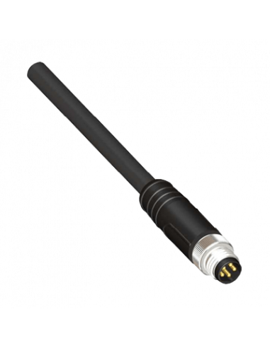 KMDM85-2M-B Cable con Conector M8, 5 Polos, PVC