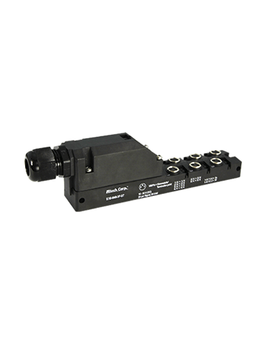 SDB-6M8-3P-ST Caja de Distribución, Conectores M8, 3 polos