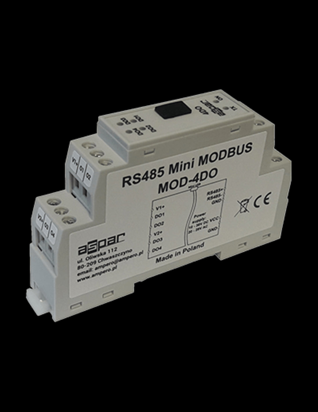 MOD4DO Módulo Convertidor Compacto de RS485 / Modbus