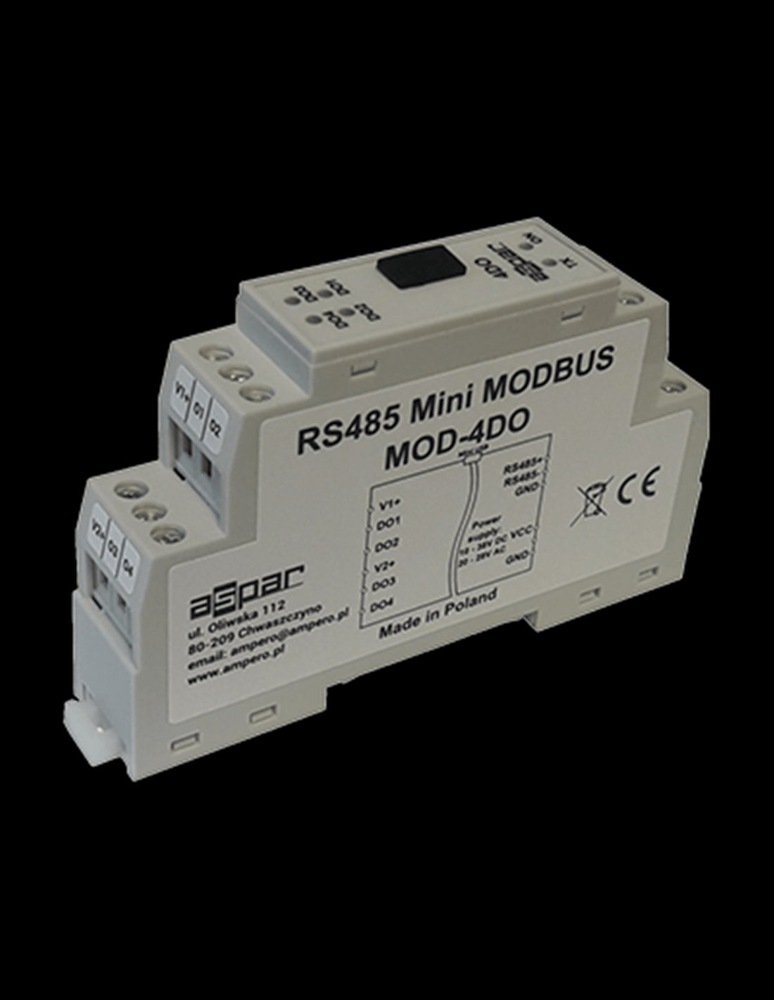 MOD4DO Módulo Convertidor Compacto de RS485 / Modbus