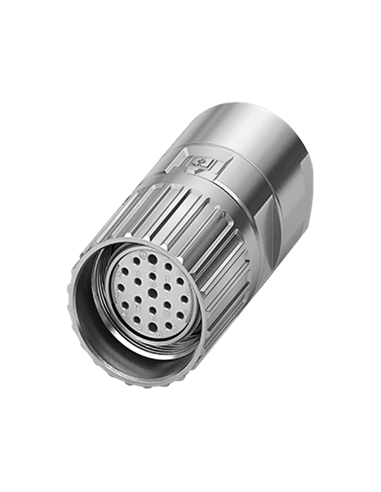 CSM23-16+3-F Conector Recto M23