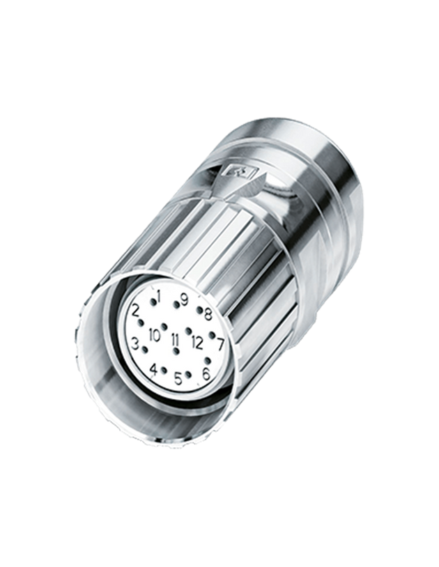 CSM23-12-F Conector Recto M23