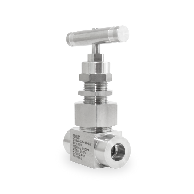 SUNV2-SW-8T-S6 Válvula de Aguja A Inox S316 1/2" OD SW-Socket Weld