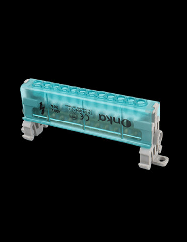 1080013 Bornera de Distribución, 1 Nivel, 80A