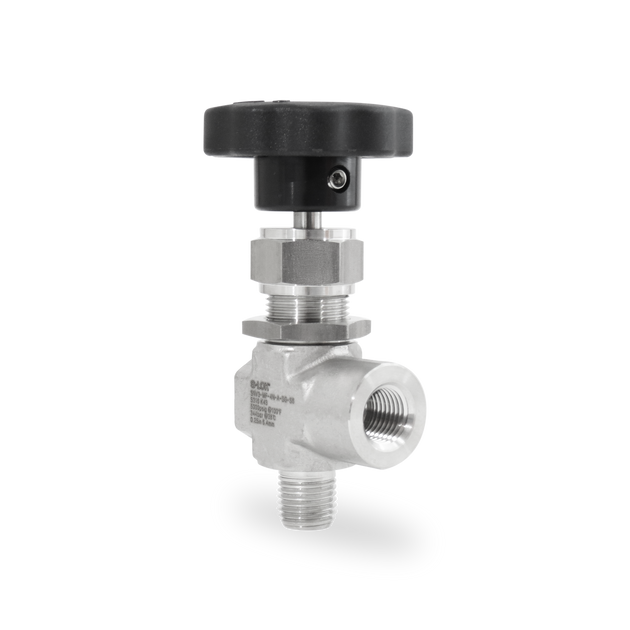 SNV3-MF-4N-A-SG-S6 Válvula de Aguja Angular Forjada A. Inox S316 1/4" Hembra-Macho