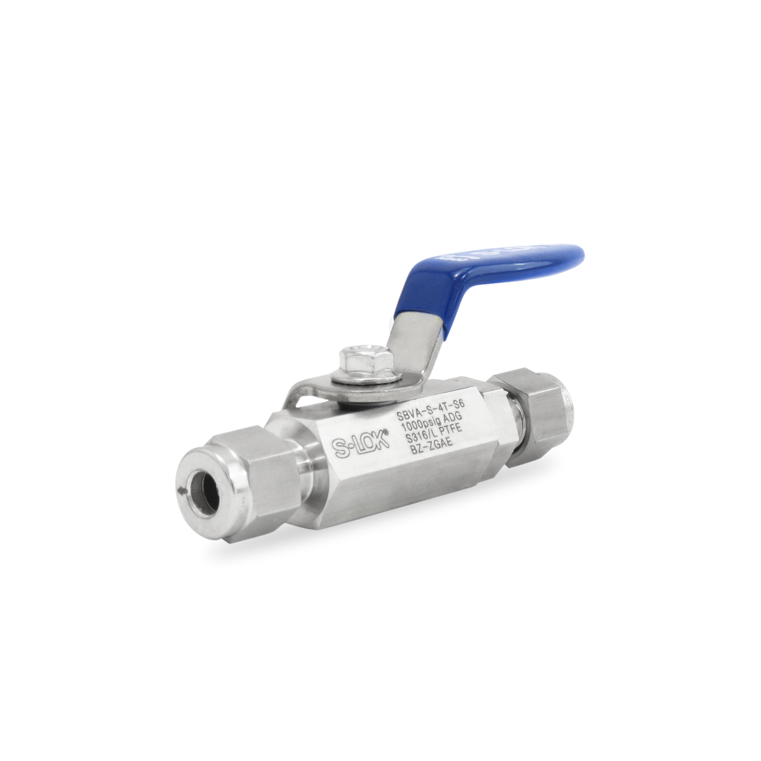 SBVA-S-4T-S6 Válvula Bola A. Inox S316 1/4" OD (1000 psi)