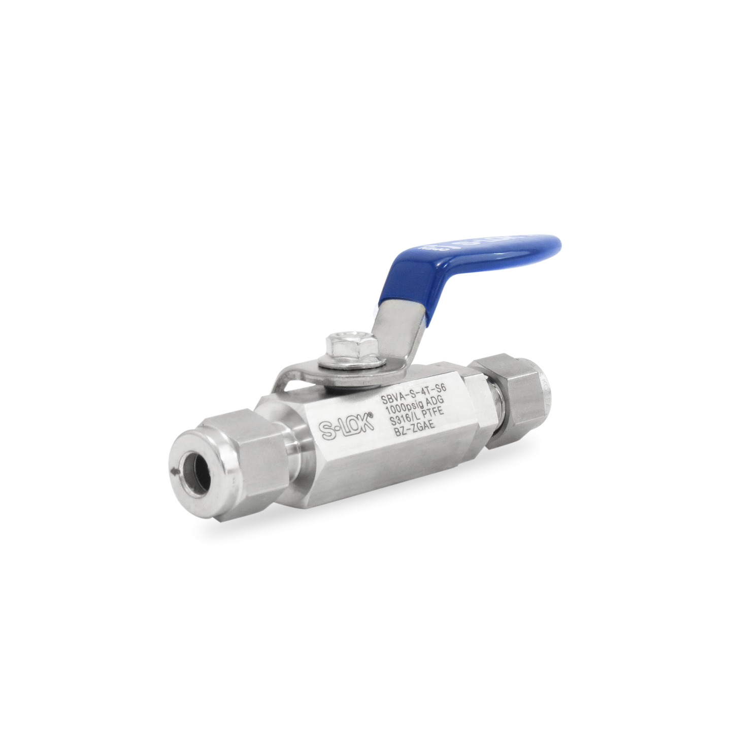 SBVA-S-4T-S6 Válvula Bola A. Inox S316 1/4" OD (1000 psi)