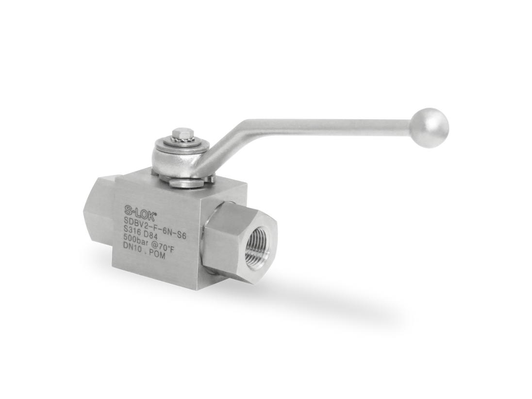 SDBV2-F-6N-S6 Válvula Bola (DIN) 3/8" NPT Roscada Hembra (315 BAR)