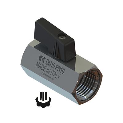 Mini ball valves. 3/2 way version - Mod. 2973 2973 1/4