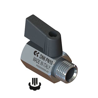 Mini ball valves. 3/2 way version - Mod. 2974 2974 1/4-1/4