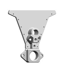 1052058 - PLACA FINAL DE HIERRO FUNDIDO I/O-FR-FI PARA VARIILA PILOTO SUPERIOR Y ALIMENTACION INFERIOR