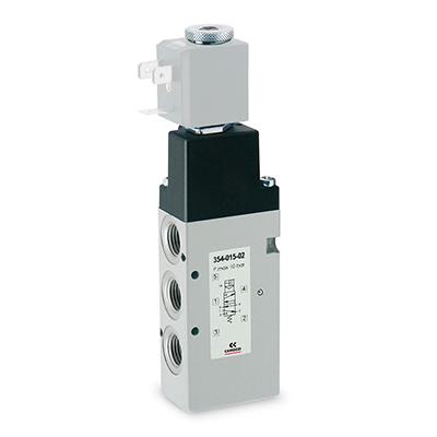 5/2-way solenoid valve. G1/4. monostable - Series 3 354-015-02