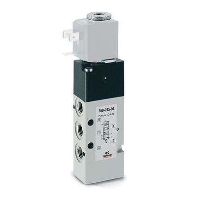 5/2-way solenoid valve. G1/8. monostable - Series 3 358-015-02IL