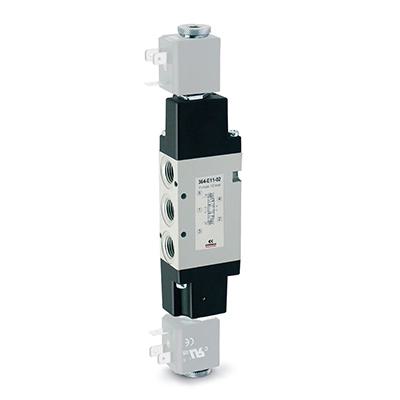 5/3-way solenoid valve. G1/4 - Series 3 384-011-02