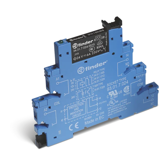 23179 385102400060 - 38.51.0.240.0060 Relé Electromecánico (240AC/DC) 6 A