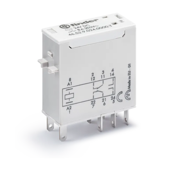 23364 465281200054 - 46.52.8.120.0054 Relé Faston 2CC (120VAC) 8 A