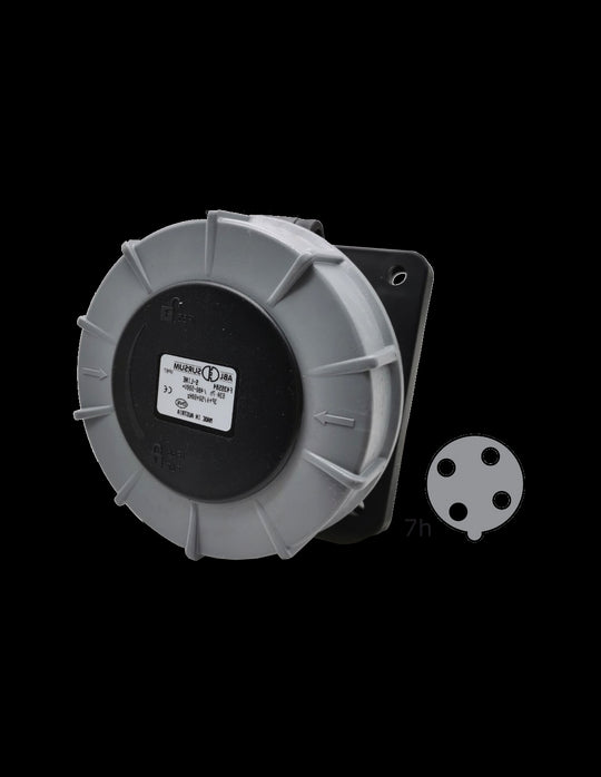 F43S584 Toma 3P+T, 63A, 7h, IP67