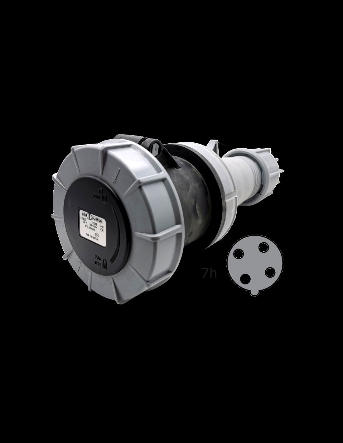 K43S55 Toma 3P+T, 63A, 7h, IP67