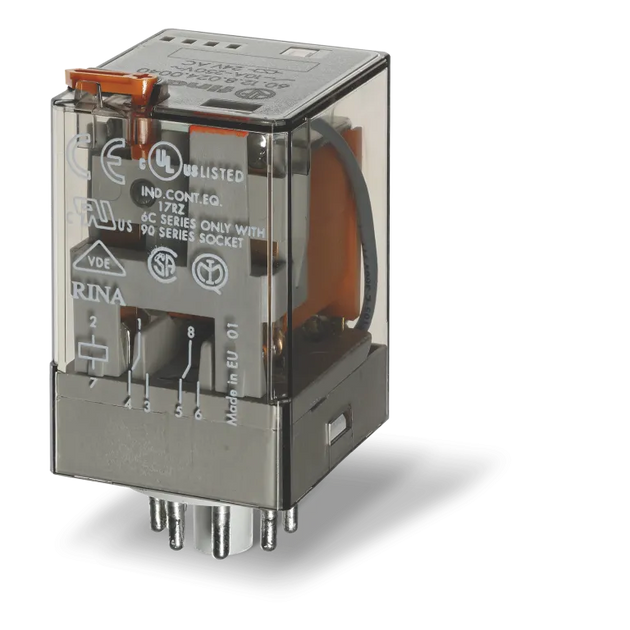 23074 601290120040 - 60.12.9.012.0040 Relé Octal (12VDC) 10 A