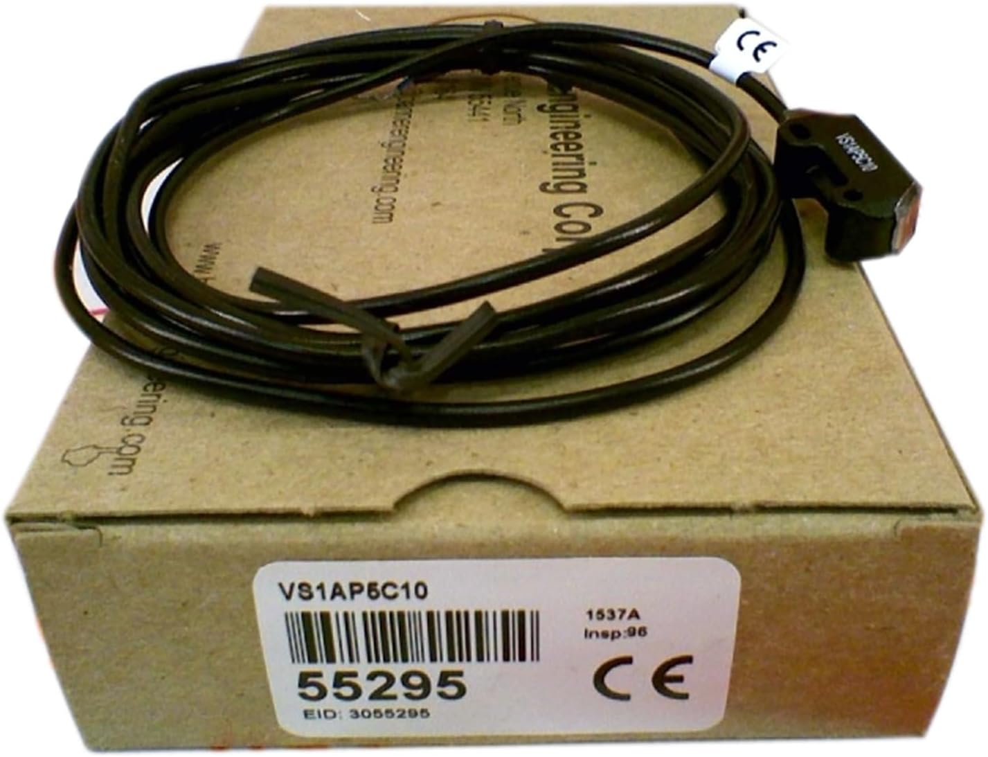 VS1AP5C10 Serie VS1: Convergente infrarrojo; Punto focal: 10 mm; Entrada: 10-30 V CC; Salida: Operación por luz - PNP; Cable de 2 m (6,5 pies) 55295