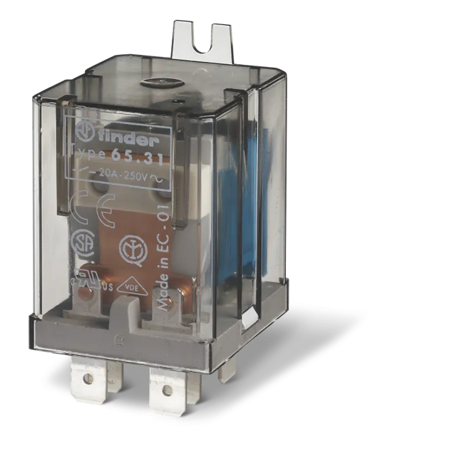 23536 653180240000 - 65.31.8.024.0000 Relé de potencia (24VAC) 1NA+1NC 20 A