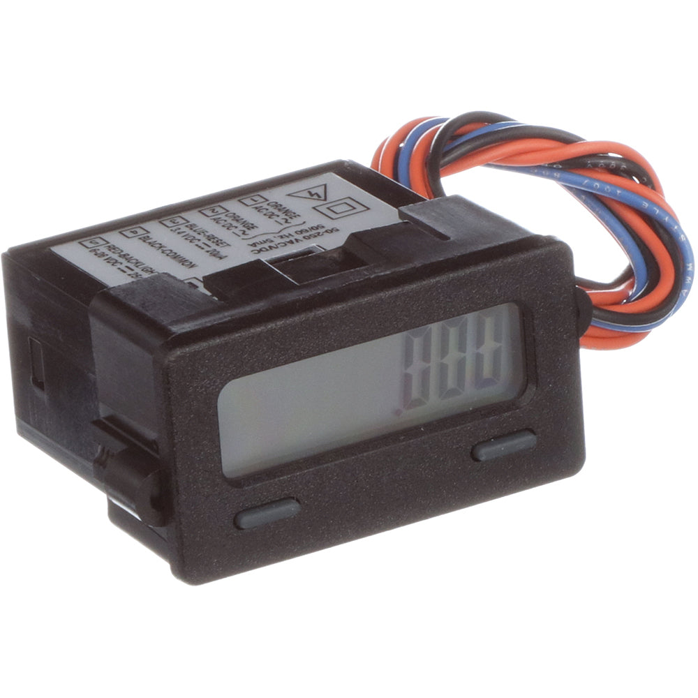 CUB7CVR0 Contador eléctrico miniatura serie CUB 8 dígitos pantalla roja, 50 V a 250 V