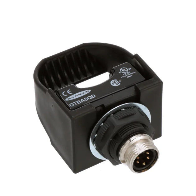 OTBA5QD Serie OTB: Botón táctil de acción momentánea con contacto de seguridad negro; Entrada: 120 V CA; Carcasa superior: polisulfona; Salida: relé E/M (SPDT); Miniconector QD integral. 28149.
