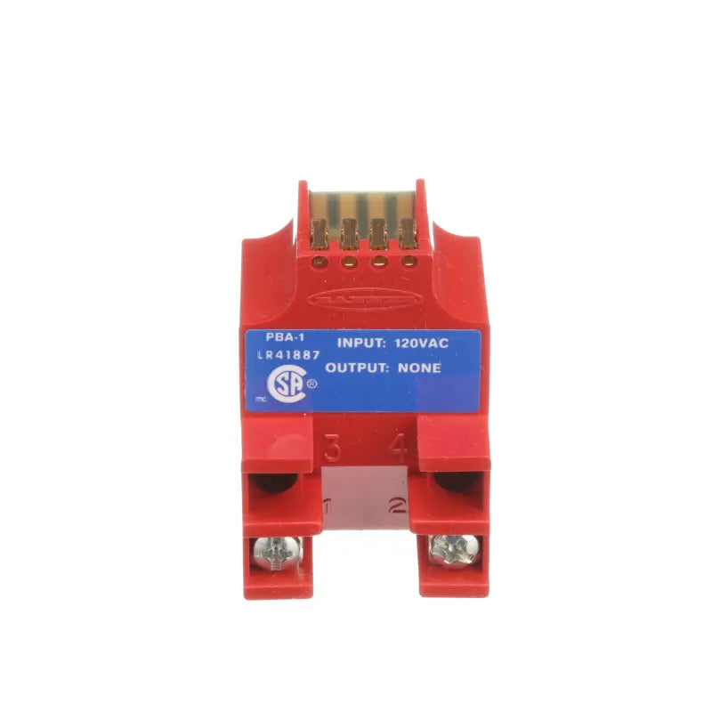 PBA-1 MULTI-BEAM: Bloque de alimentación de 3 y 4 cables; Rango: depende del sensor; Entrada: 105-130 V CA; Salida: Solo para emisores; Cámara de cableado 16385.