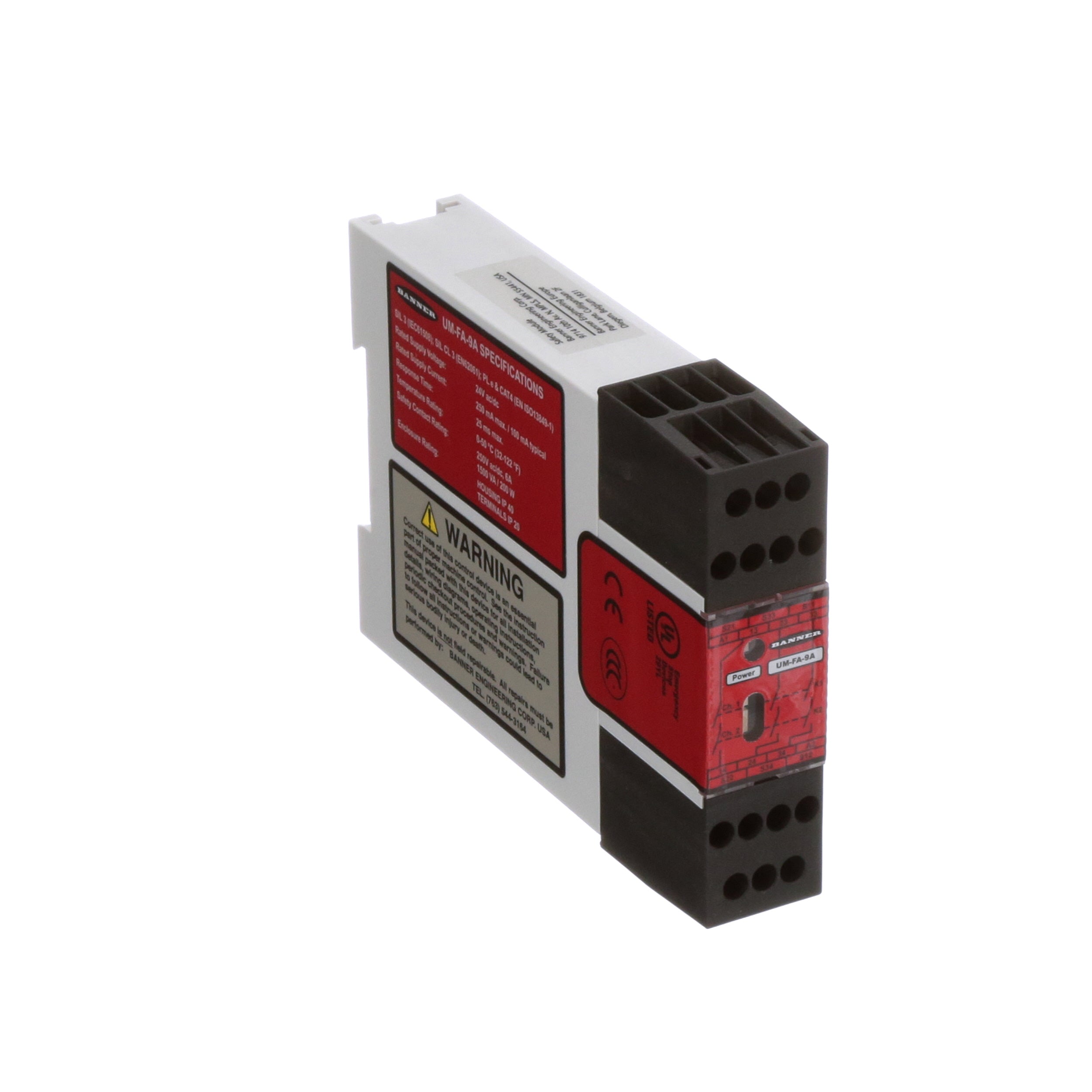 UM-FA-9A Módulo de relé de seguridad para barrera de seguridad/escáner/parada de emergencia/enclavamiento 81227