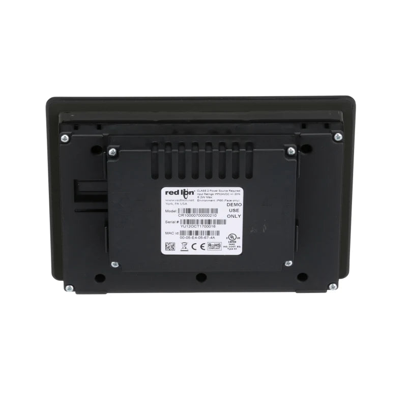 CR10000700000210 Interfaz hombre-máquina (HMI) con pantalla táctil de 7", 16 millones de colores, 800 x 480 píxeles, 24 V CC, IP66, serie CR1000